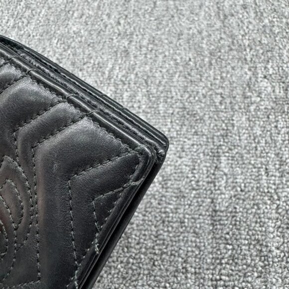 GUCCI GG Marmont Leather Bifold Wallet 235-031425 - Picture 4 of 14
